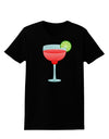 Red Margarita with Lime - Cinco de Mayo Womens Dark T-Shirt by TooLoud-Womens T-Shirt-TooLoud-Black-X-Small-Davson Sales