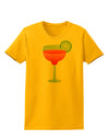 Red Margarita with Lime - Cinco de Mayo Womens T-Shirt by TooLoud-Womens T-Shirt-TooLoud-Gold-X-Small-Davson Sales