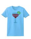 Red Margarita with Lime - Cinco de Mayo Womens T-Shirt by TooLoud-Womens T-Shirt-TooLoud-Aquatic-Blue-X-Small-Davson Sales