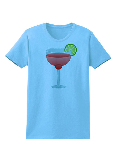 Red Margarita with Lime - Cinco de Mayo Womens T-Shirt by TooLoud-Womens T-Shirt-TooLoud-Aquatic-Blue-X-Small-Davson Sales