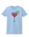 Red Margarita with Lime - Cinco de Mayo Womens T-Shirt by TooLoud-Womens T-Shirt-TooLoud-Light-Blue-X-Small-Davson Sales