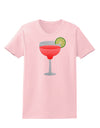 Red Margarita with Lime - Cinco de Mayo Womens T-Shirt by TooLoud-Womens T-Shirt-TooLoud-PalePink-X-Small-Davson Sales