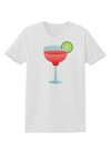 Red Margarita with Lime - Cinco de Mayo Womens T-Shirt by TooLoud-Womens T-Shirt-TooLoud-White-X-Small-Davson Sales