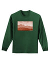 Red Planet Landscape Adult Long Sleeve Dark T-Shirt-TooLoud-Dark-Green-Small-Davson Sales