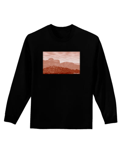 Red Planet Landscape Adult Long Sleeve Dark T-Shirt-TooLoud-Black-Small-Davson Sales