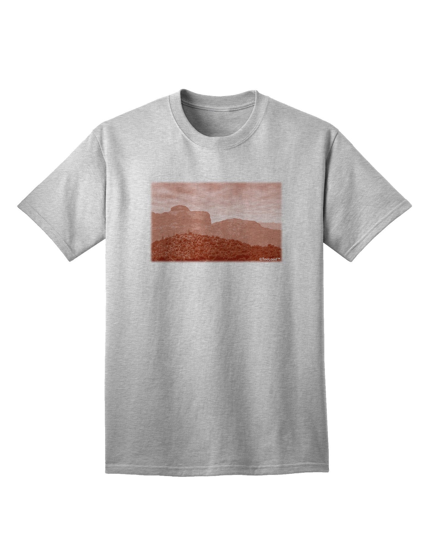 Red Planet Landscape Adult T-Shirt-Mens T-Shirt-TooLoud-AshGray-Small-Davson Sales