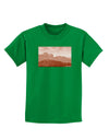 Red Planet Landscape Childrens Dark T-Shirt-Childrens T-Shirt-TooLoud-Kelly-Green-X-Small-Davson Sales