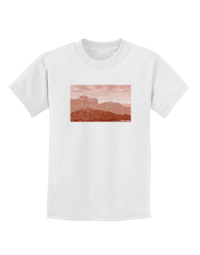 Red Planet Landscape Childrens T-Shirt-Childrens T-Shirt-TooLoud-White-X-Small-Davson Sales