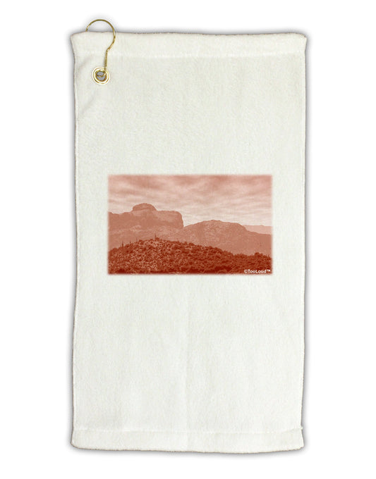 Red Planet Landscape Micro Terry Gromet Golf Towel 11"x19-Golf Towel-TooLoud-White-Davson Sales