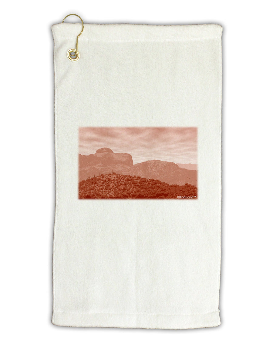 Red Planet Landscape Micro Terry Gromet Golf Towel 11&#x22;x19-Golf Towel-TooLoud-White-Davson Sales