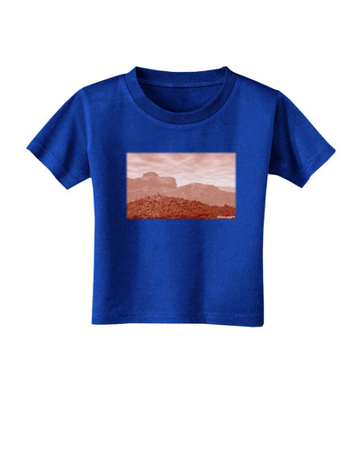 Red Planet Landscape Toddler T-Shirt Dark-Toddler T-Shirt-TooLoud-Royal-Blue-2T-Davson Sales