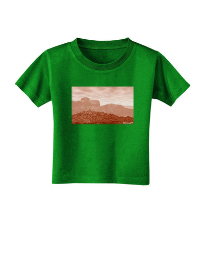 Red Planet Landscape Toddler T-Shirt Dark-Toddler T-Shirt-TooLoud-Clover-Green-2T-Davson Sales