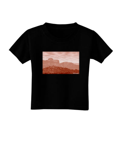 Red Planet Landscape Toddler T-Shirt Dark-Toddler T-Shirt-TooLoud-Black-2T-Davson Sales