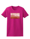 Red Planet Landscape Womens Dark T-Shirt-TooLoud-Hot-Pink-Small-Davson Sales