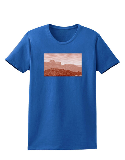 Red Planet Landscape Womens Dark T-Shirt-TooLoud-Royal-Blue-X-Small-Davson Sales
