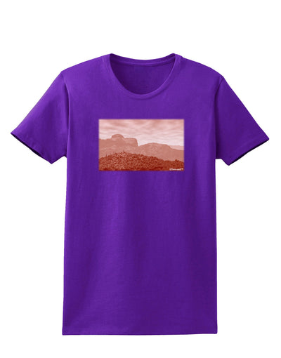 Red Planet Landscape Womens Dark T-Shirt-TooLoud-Purple-X-Small-Davson Sales