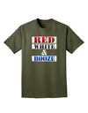 Red White & Booze Adult Dark T-Shirt-Mens T-Shirt-TooLoud-Military-Green-Small-Davson Sales