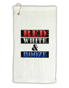 Red White & Booze Micro Terry Gromet Golf Towel 16 x 25 inch-Golf Towel-TooLoud-White-Davson Sales