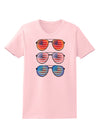 Red White and Blue USA Flag Aviators Womens T-Shirt-Womens T-Shirt-TooLoud-PalePink-X-Small-Davson Sales