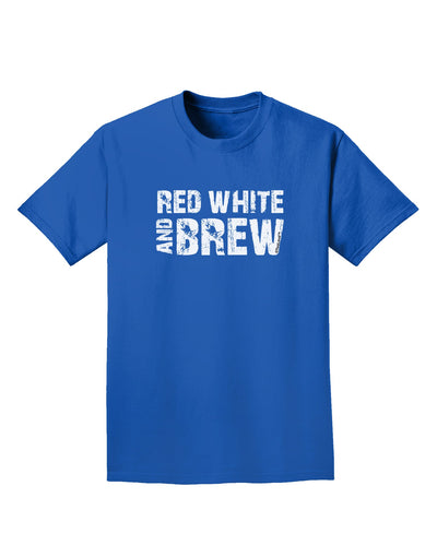 Red White and Brew Adult Dark T-Shirt by TooLoud-Mens T-Shirt-TooLoud-Royal-Blue-Small-Davson Sales