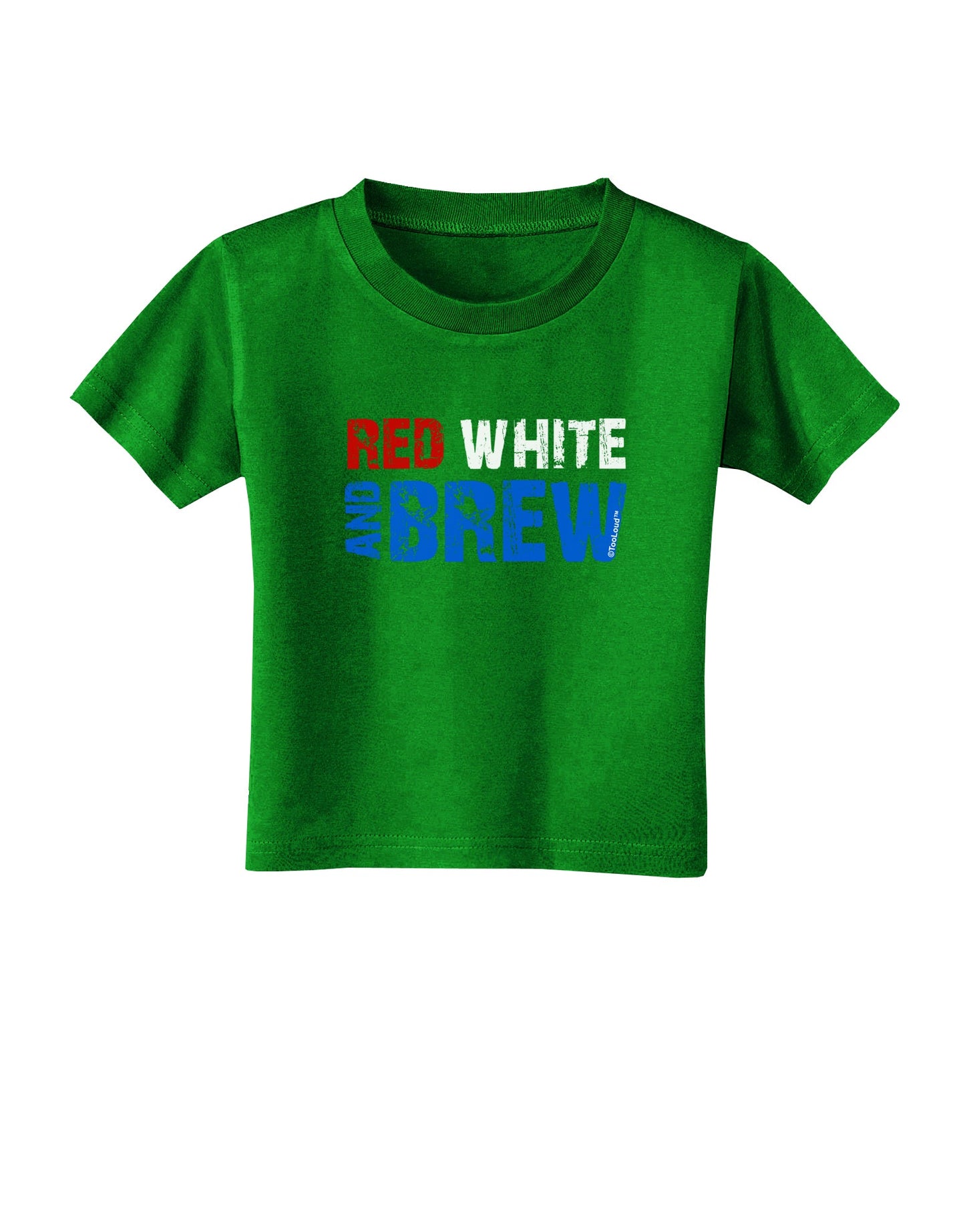 Red White and Brew Color Toddler T-Shirt Dark by TooLoud-Toddler T-Shirt-TooLoud-Clover-Green-2T-Davson Sales