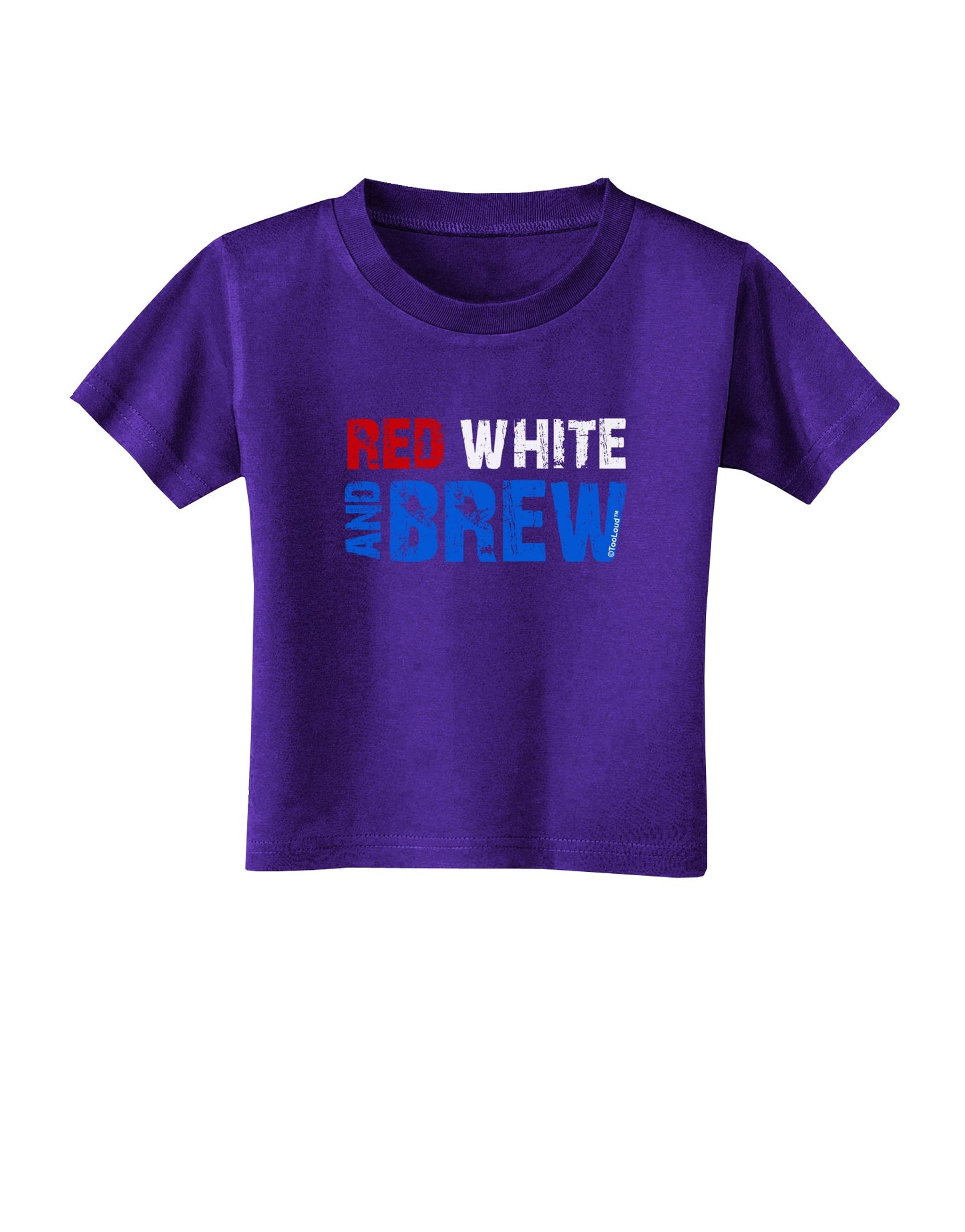 Red White and Brew Color Toddler T-Shirt Dark by TooLoud-Toddler T-Shirt-TooLoud-Purple-2T-Davson Sales
