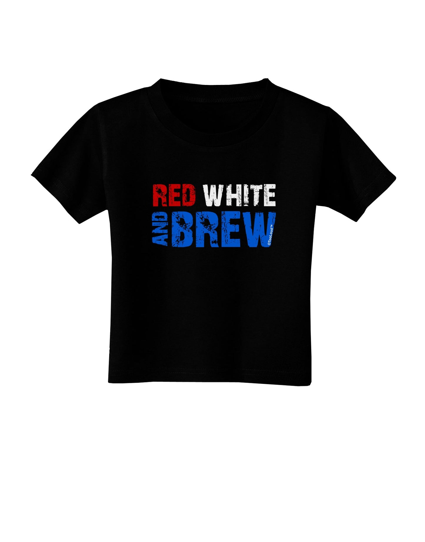 Red White and Brew Color Toddler T-Shirt Dark by TooLoud-Toddler T-Shirt-TooLoud-Black-2T-Davson Sales