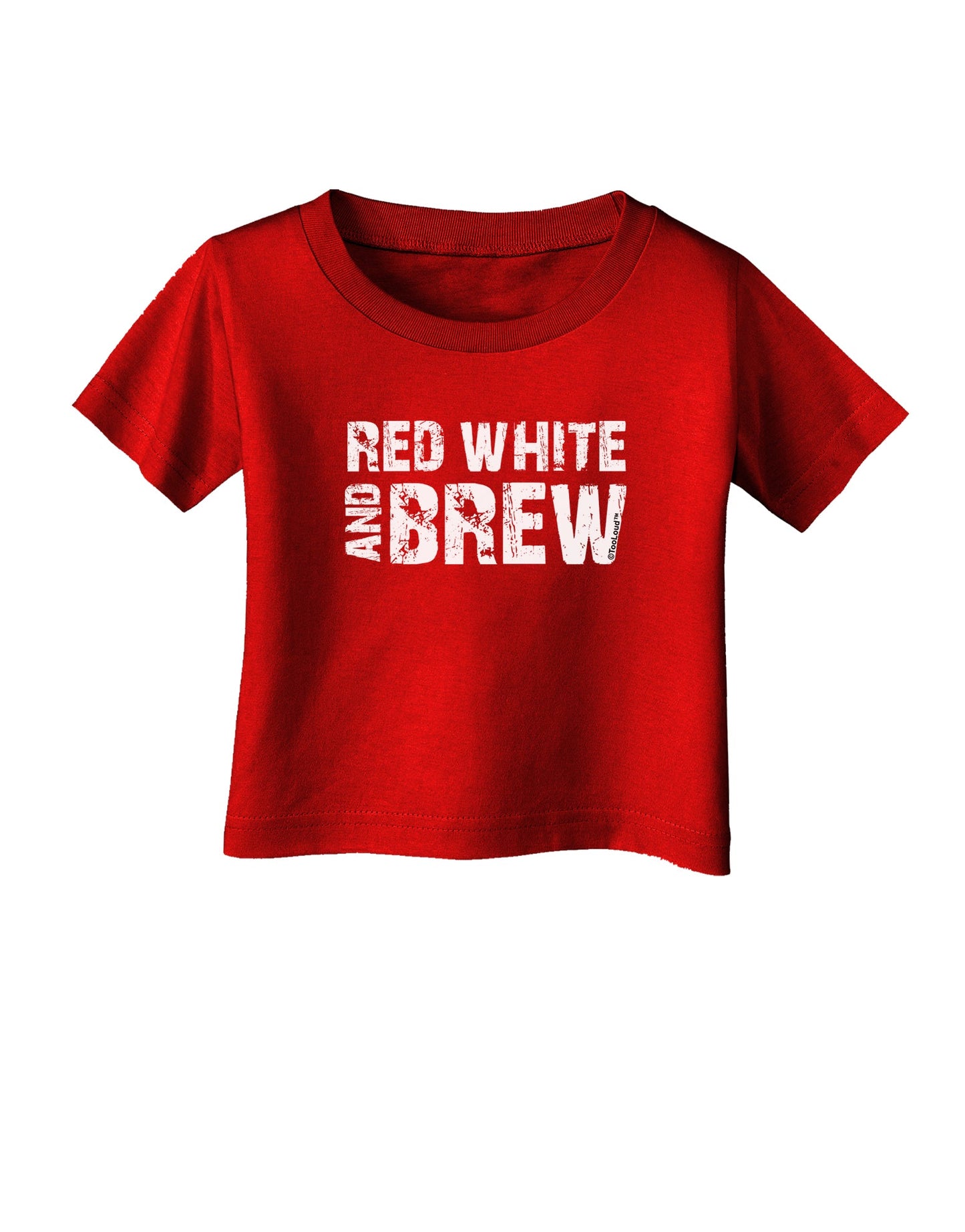 Red White and Brew Infant T-Shirt Dark by TooLoud-Infant T-Shirt-TooLoud-Red-06-Months-Davson Sales