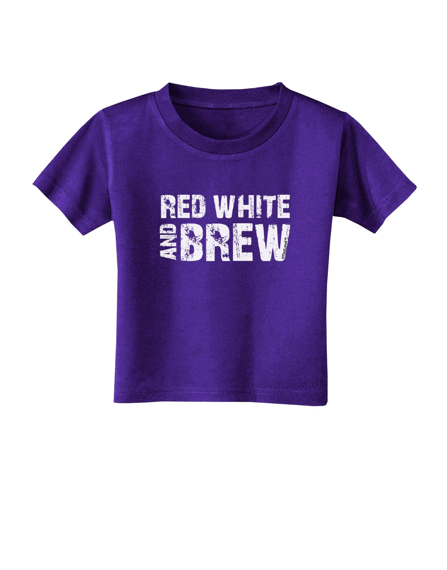 Red White and Brew Toddler T-Shirt Dark by TooLoud-Toddler T-Shirt-TooLoud-Purple-2T-Davson Sales