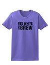 Red White and Brew Womens T-Shirt by TooLoud-Womens T-Shirt-TooLoud-Violet-X-Small-Davson Sales