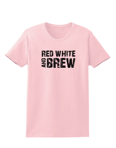 Red White and Brew Womens T-Shirt by TooLoud-Womens T-Shirt-TooLoud-PalePink-X-Small-Davson Sales