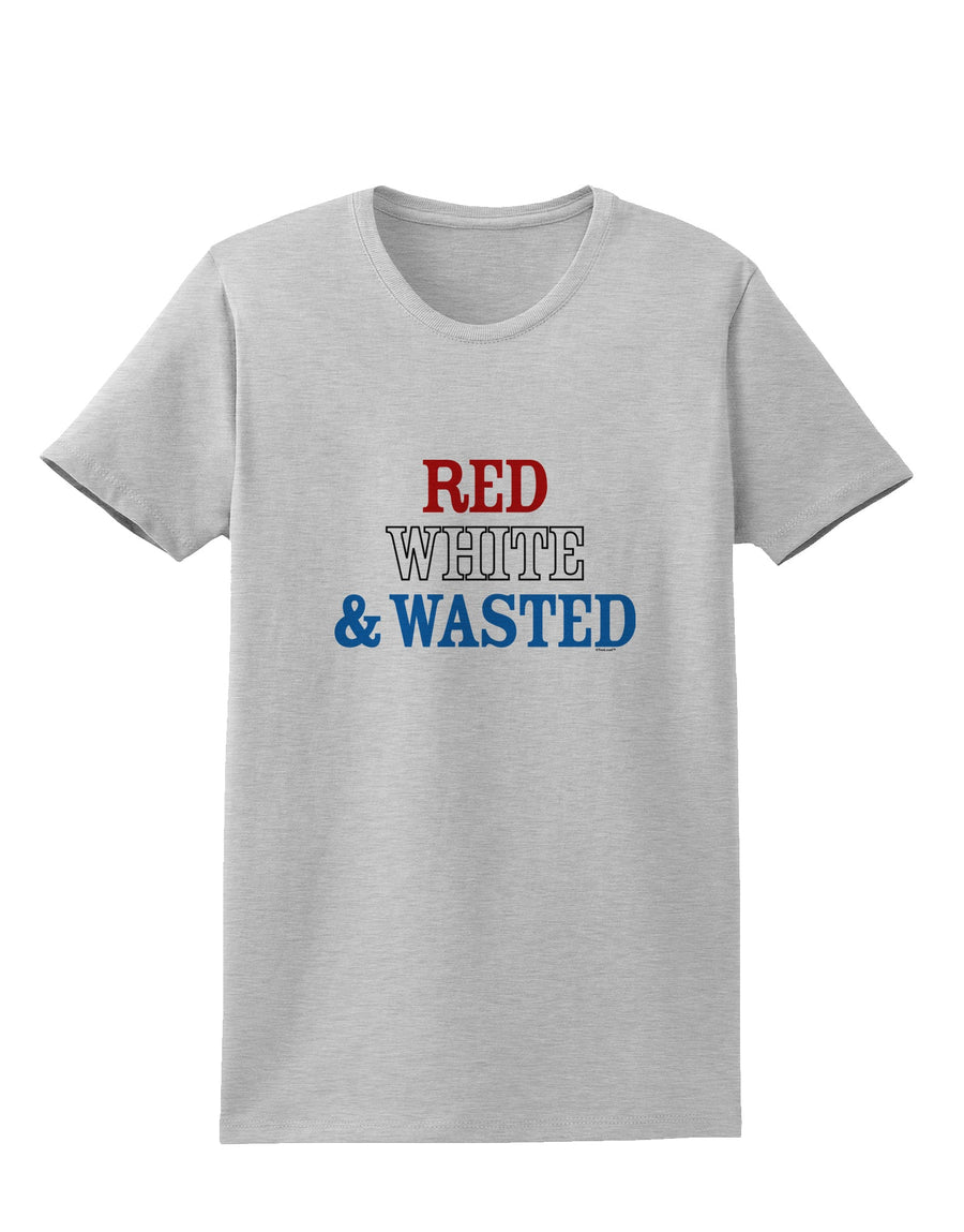 Red White and Wasted Womens T-Shirt-Womens T-Shirt-TooLoud-White-X-Small-Davson Sales