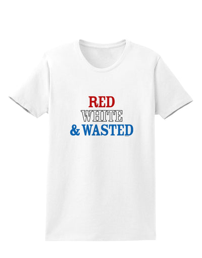 Red White and Wasted Womens T-Shirt-Womens T-Shirt-TooLoud-White-X-Small-Davson Sales