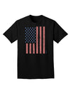 Red and Blue Stamp Style American Flag - Distressed Adult Dark T-Shirt by TooLoud-Mens T-Shirt-TooLoud-Black-Small-Davson Sales