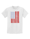 Red and Blue Stamp Style American Flag - Distressed Childrens T-Shirt by TooLoud-Childrens T-Shirt-TooLoud-White-X-Small-Davson Sales