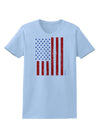 Red and Blue Stamp Style American Flag - Distressed Womens T-Shirt by TooLoud-Womens T-Shirt-TooLoud-Light-Blue-X-Small-Davson Sales