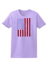 Red and Blue Stamp Style American Flag - Distressed Womens T-Shirt by TooLoud-Womens T-Shirt-TooLoud-Lavender-X-Small-Davson Sales