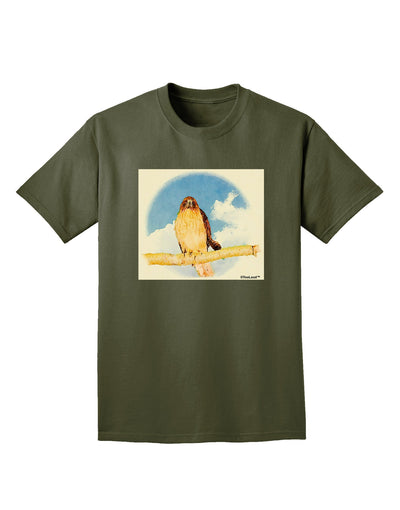 Red-tailed Hawk Adult Dark T-Shirt-Mens T-Shirt-TooLoud-Military-Green-Small-Davson Sales