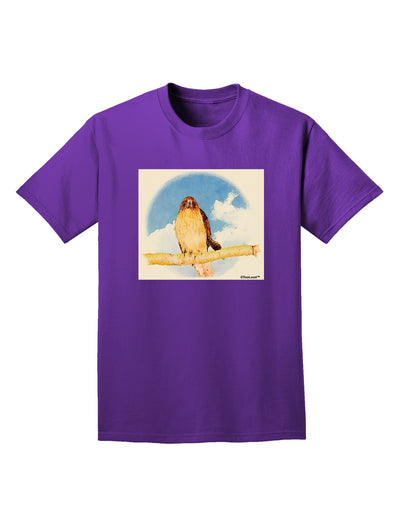 Red-tailed Hawk Adult Dark T-Shirt-Mens T-Shirt-TooLoud-Purple-Small-Davson Sales