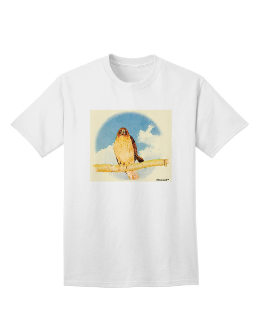Red-tailed Hawk Adult T-Shirt-Mens T-Shirt-TooLoud-White-Small-Davson Sales