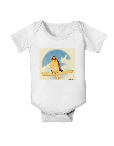 Red-tailed Hawk Baby Romper Bodysuit-Baby Romper-TooLoud-White-06-Months-Davson Sales