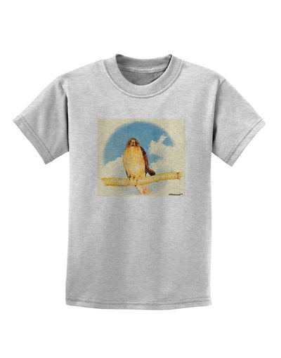 Red-tailed Hawk Childrens T-Shirt-Childrens T-Shirt-TooLoud-AshGray-X-Small-Davson Sales