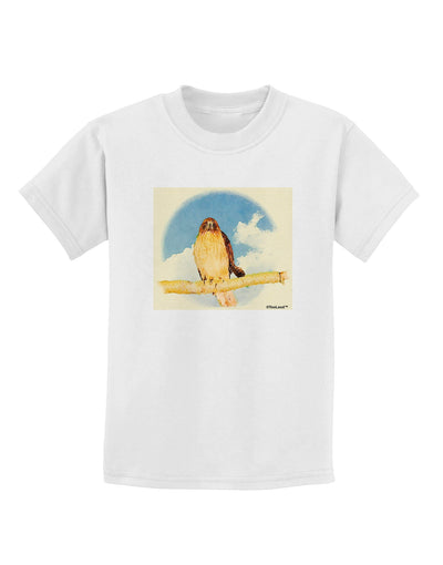 Red-tailed Hawk Childrens T-Shirt-Childrens T-Shirt-TooLoud-White-X-Small-Davson Sales