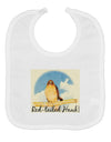 Red-tailed Hawk Text Baby Bib