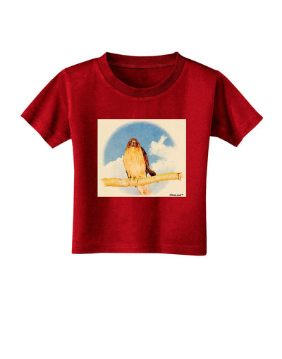 Red-tailed Hawk Toddler T-Shirt Dark-Toddler T-Shirt-TooLoud-Red-2T-Davson Sales