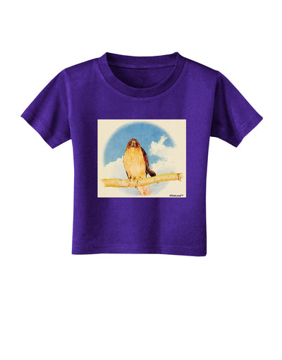 Red-tailed Hawk Toddler T-Shirt Dark-Toddler T-Shirt-TooLoud-Purple-2T-Davson Sales