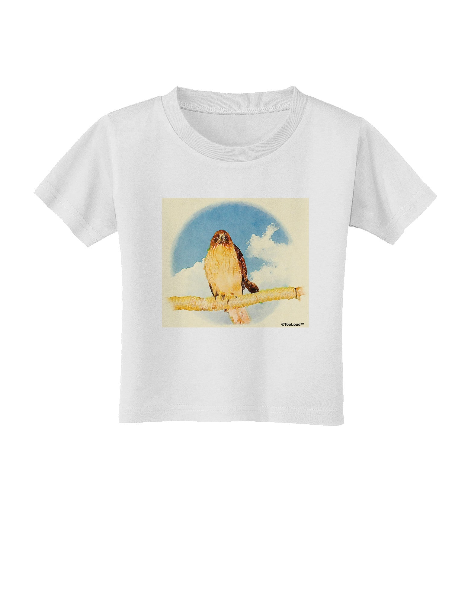 Red-tailed Hawk Toddler T-Shirt-Toddler T-Shirt-TooLoud-White-2T-Davson Sales