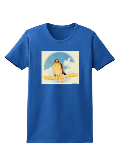 Red-tailed Hawk Womens Dark T-Shirt-TooLoud-Royal-Blue-X-Small-Davson Sales