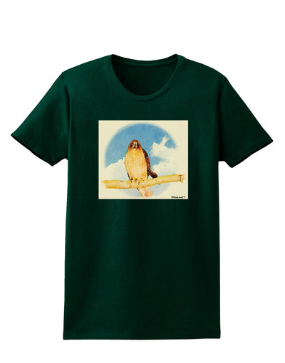 Red-tailed Hawk Womens Dark T-Shirt-TooLoud-Forest-Green-Small-Davson Sales