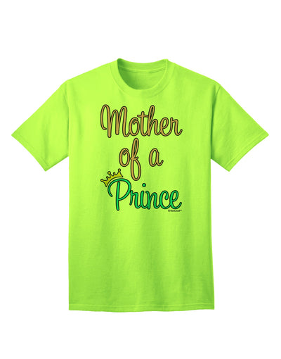 Regal Affinity: Coordinated Mom and Son Adult T-Shirt Set - Mother of a Prince Design by TooLoud-Mens T-shirts-TooLoud-Neon-Green-Small-Davson Sales